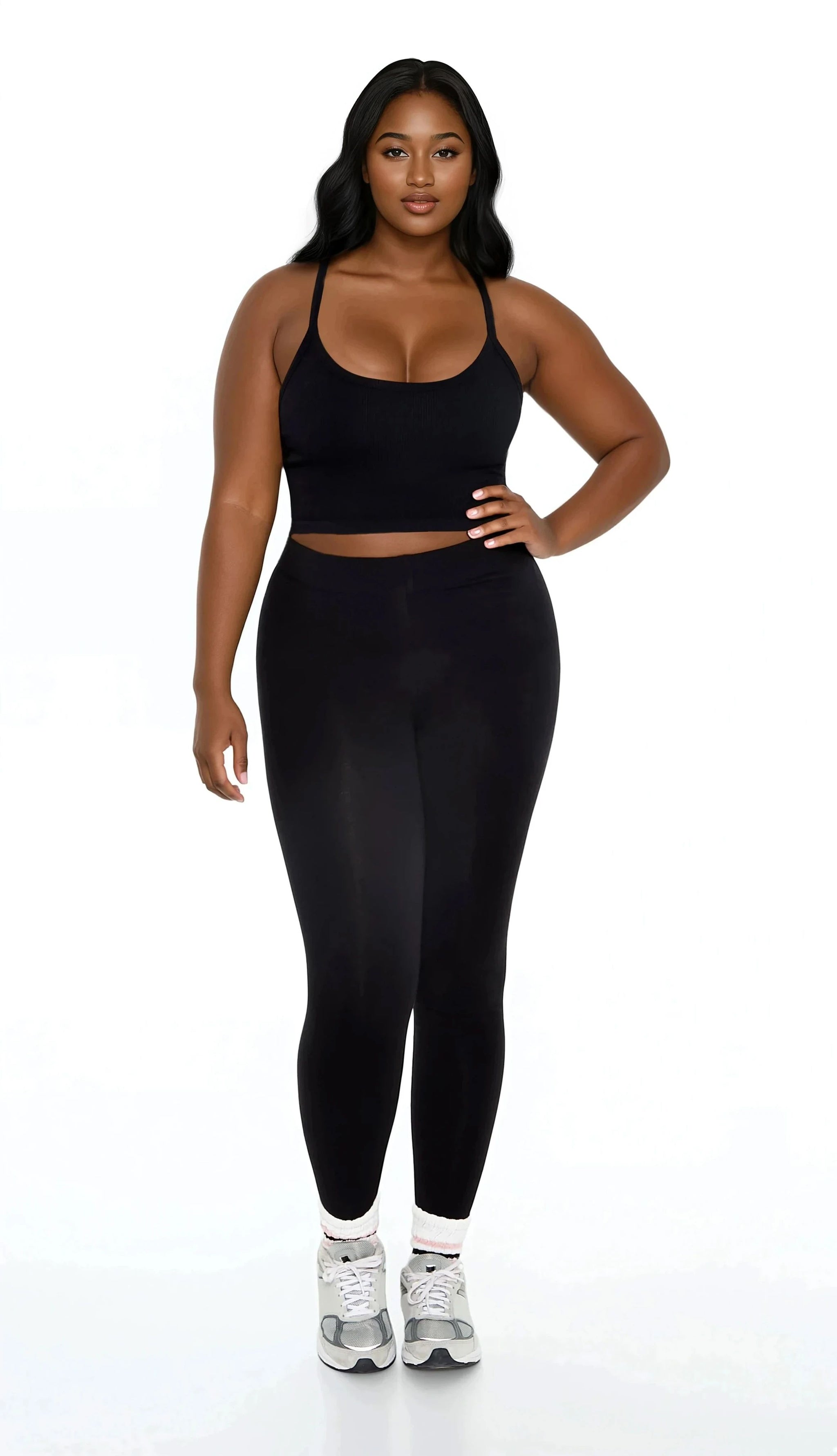 Plus Size Cotton Leggings - Main Image