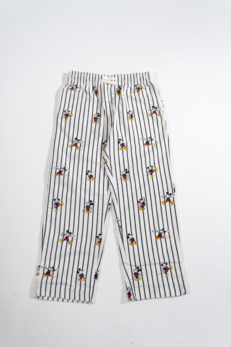 Kids Disney Mickey Mouse Striped Pajama Pants