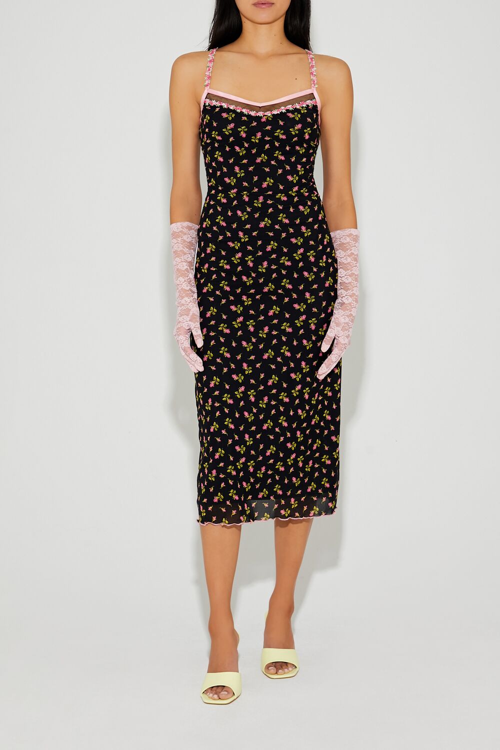 Betsey Johnson Floral Midi Dress - Main Image