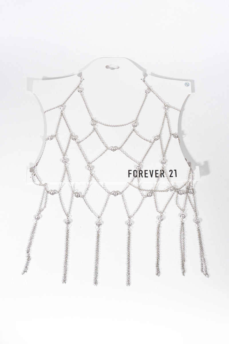 Rhinestone Drape Body Chain display picture 1