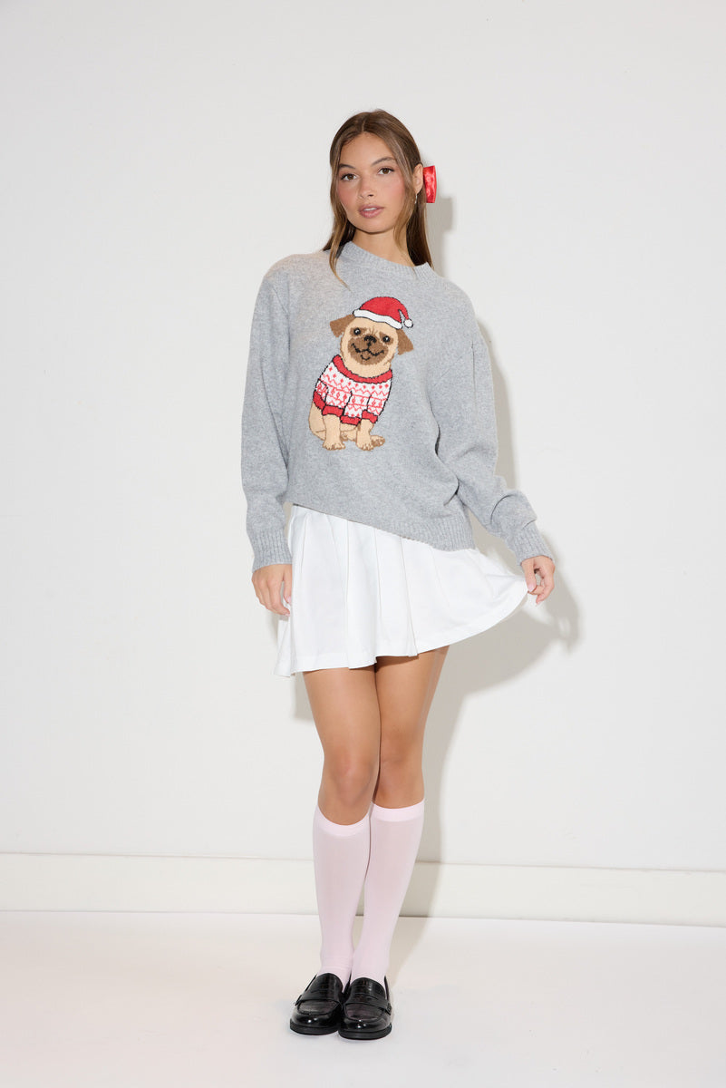 Holiday Dog Jacquard Sweater