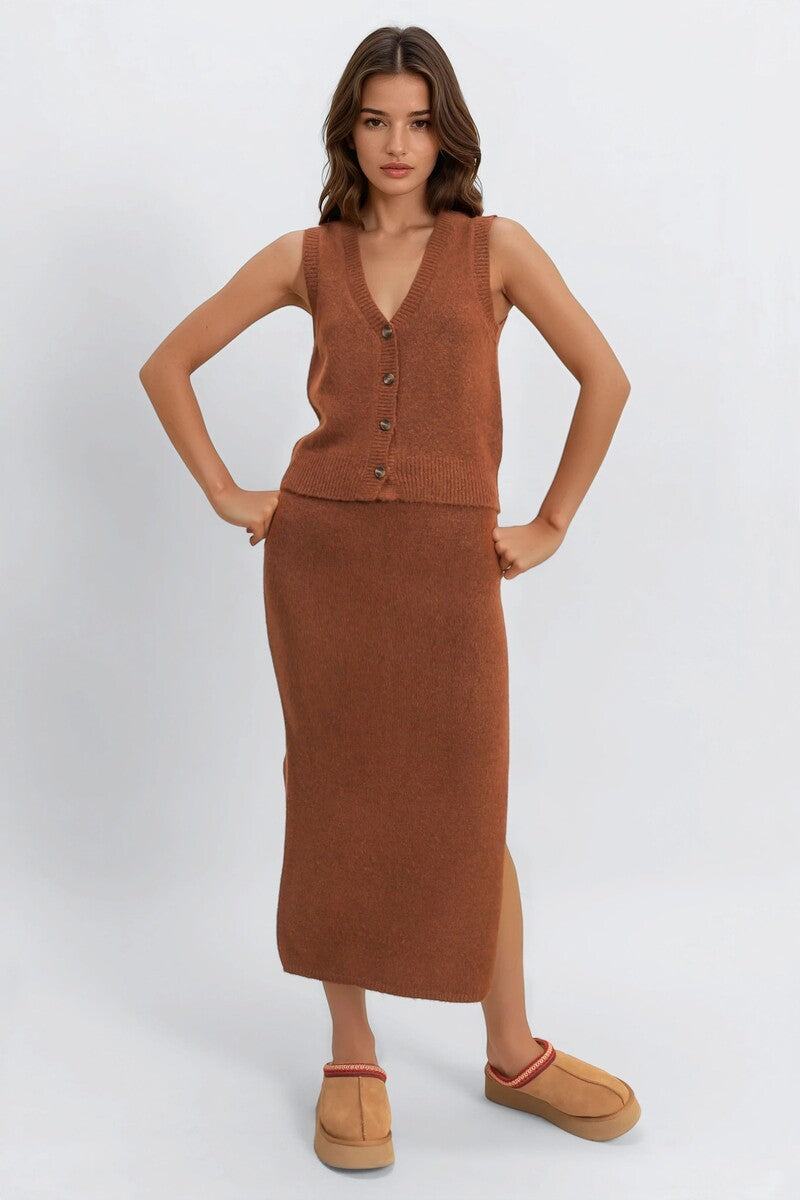 How To Charge A Foger Vape Without Battery Pack Button-Front Vest & Maxi Skirt Sweater How To Charge A Foger Vape Without Battery Pack Button-Front Vest & Maxi Skirt Sweater