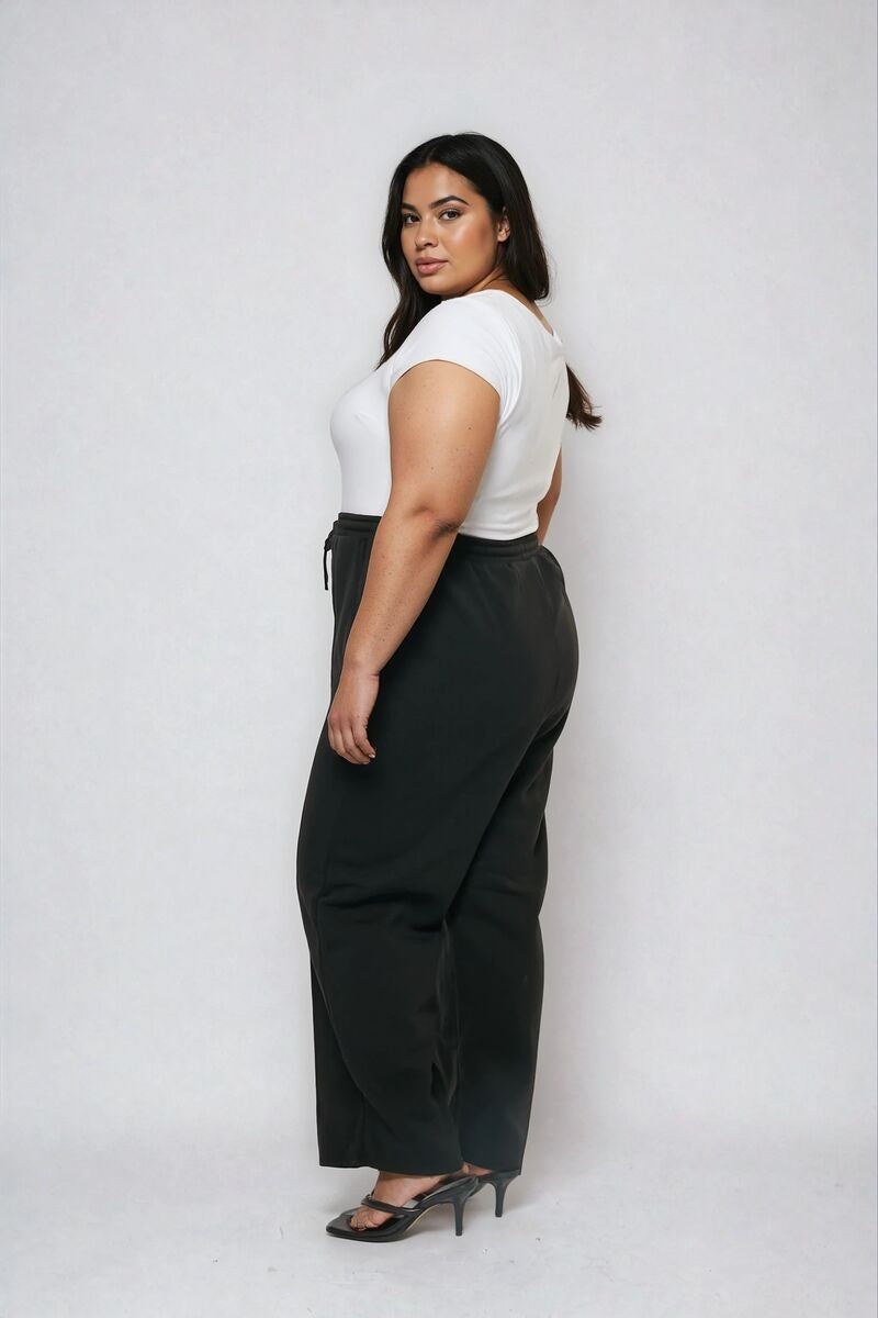 Plus Size Double Layer Top & Fleece Bottom Jumpsuit