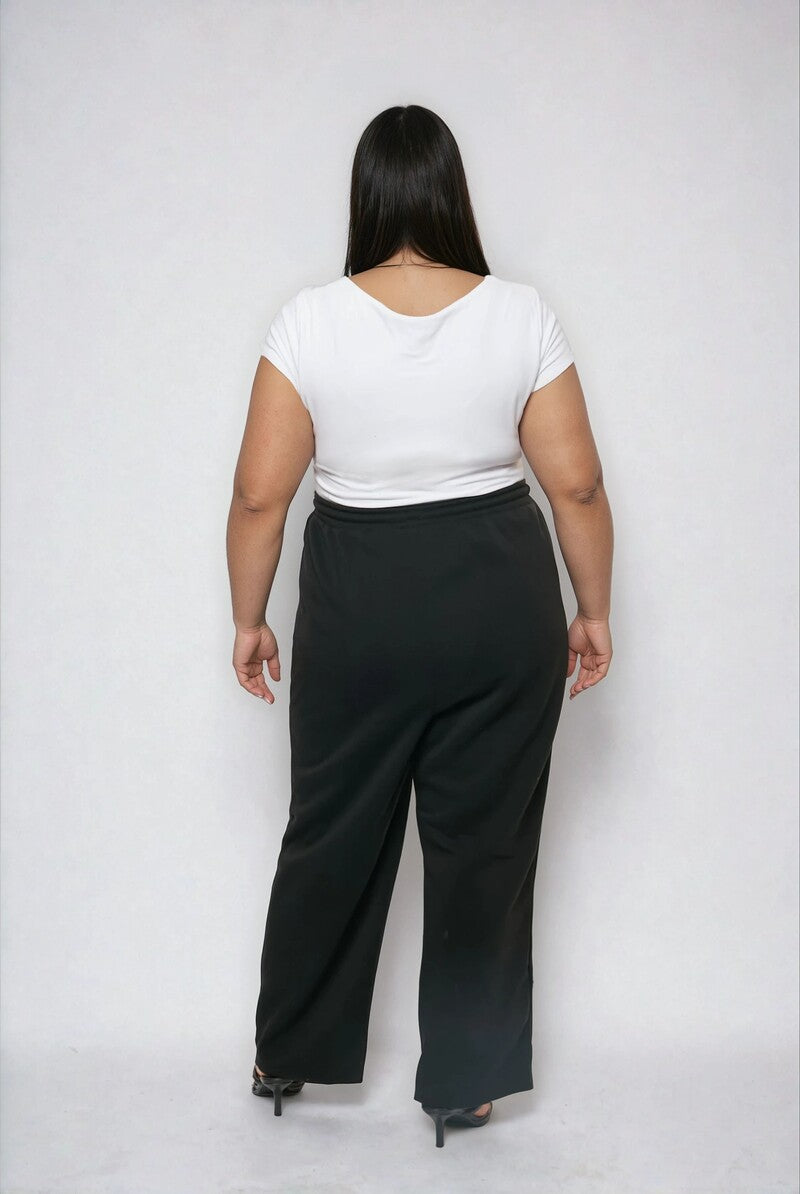 Plus Size Double Layer Top & Fleece Bottom Jumpsuit