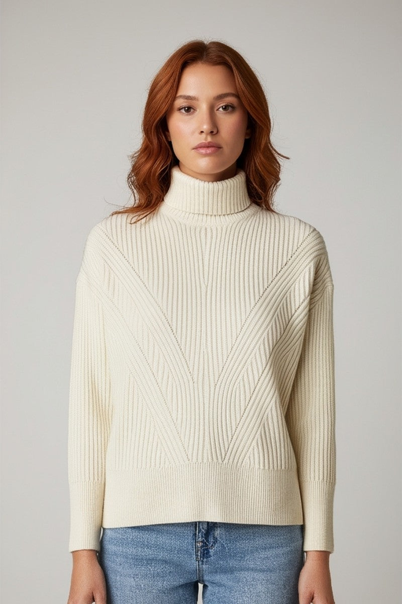 Together Forever Ribbed Turtleneck Sweater