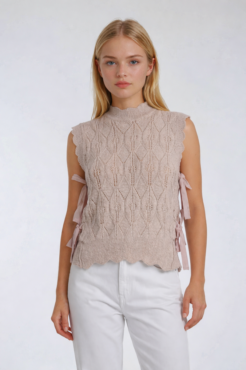 ORR sleeveless knit 【新品未使用】ニットキャミ Imily Bela Womens Summer Crochet Tank Tops Knit Sleeveless Scoop