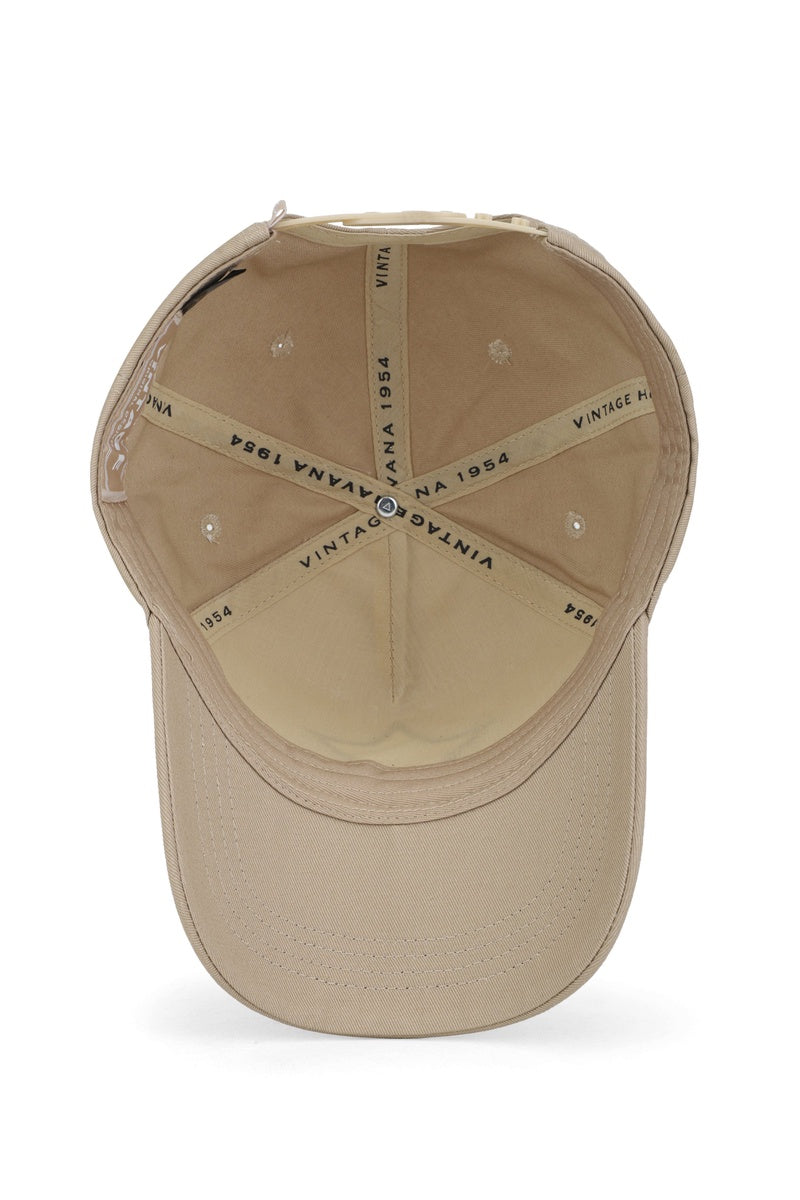 Vintage Havana Trucker Hat for Women & Men – Khaki & Brown Adjustable Cap – Embroidered Star