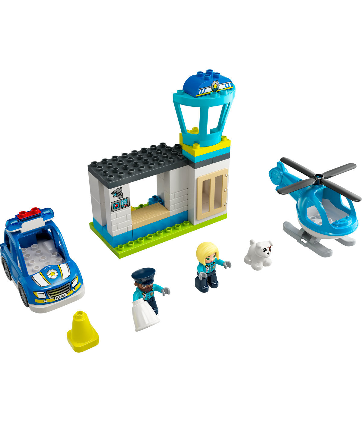 LEGO DUPLO Rescue Police Station & Helicopter 10959 Building Toy (40 Pieces)