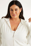 Plus-Size OG Big Bling Velour Hoodie - Juicy Couture