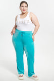Plus-Size OG Big Bling Velour Track Pants - Juicy Couture