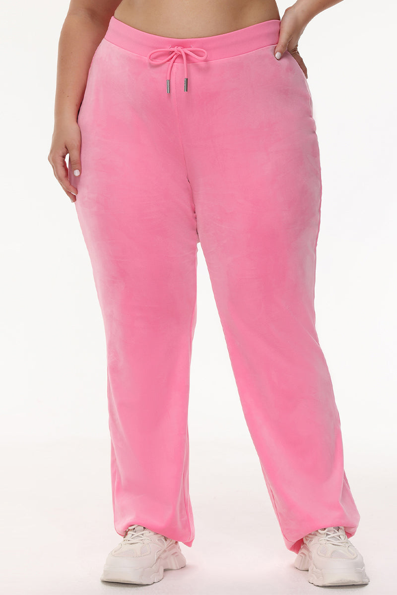 Plus-Size OG Big Bling Velour Track Pants - Juicy Couture