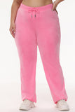 Plus-Size OG Big Bling Velour Track Pants - Juicy Couture