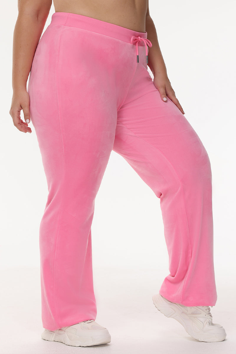 Plus-Size OG Big Bling Velour Track Pants - Juicy Couture
