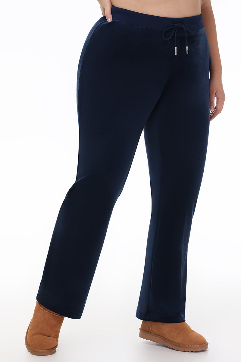 Plus-Size OG Big Bling Velour Track Pants - Juicy Couture