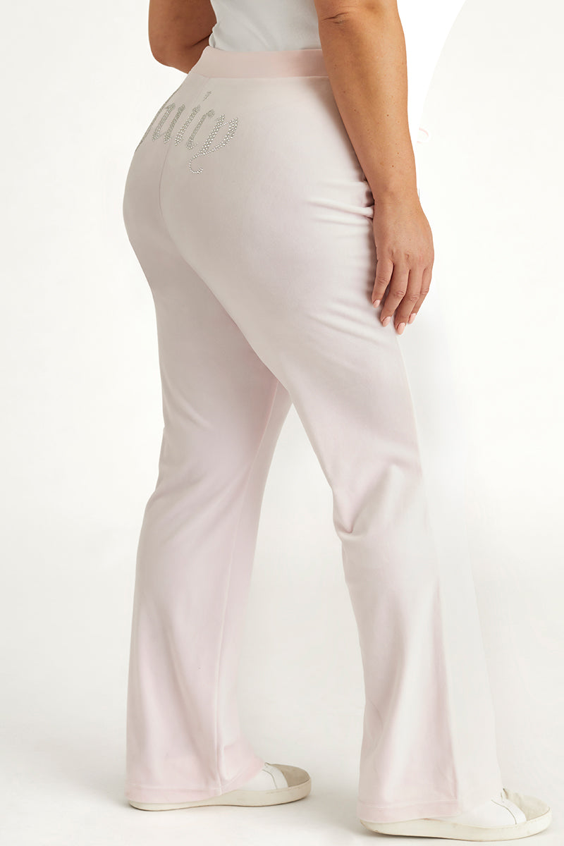 Plus-Size OG Big Bling Velour Track Pants - Juicy Couture