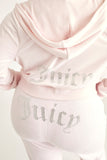 Plus-Size OG Big Bling Velour Track Pants - Juicy Couture