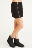 Faux Suede Double Zip Skirt - Juicy Couture