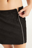 Faux Suede Double Zip Skirt - Juicy Couture