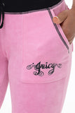 Sweetheart Cotton Velour Track Pants - Juicy Couture