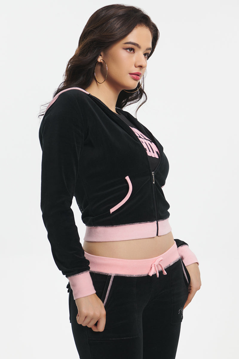 Sweetheart Cotton Velour Hoodie - Juicy Couture