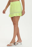 Towel Terry Mini Skirt With Lace Trim - Juicy Couture
