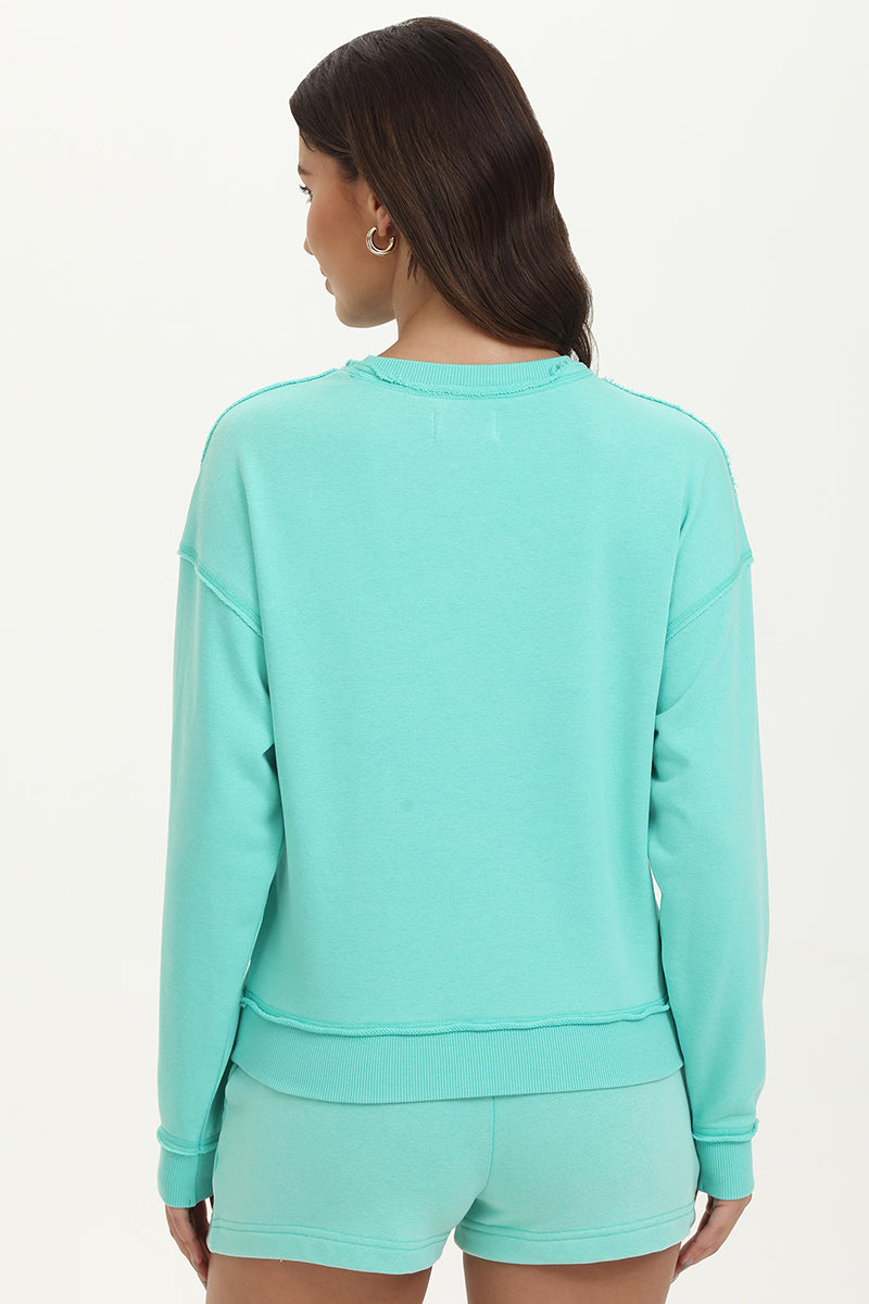 French Terry Embroidered Crewneck - Juicy Couture