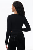 Cropped Long Sleeve Baby Tee - Juicy Couture
