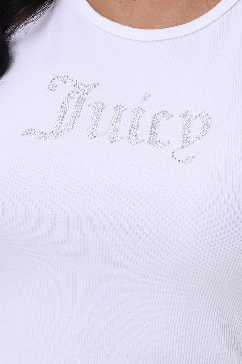 Small Bling High Neck Crop Tank - Juicy Couture