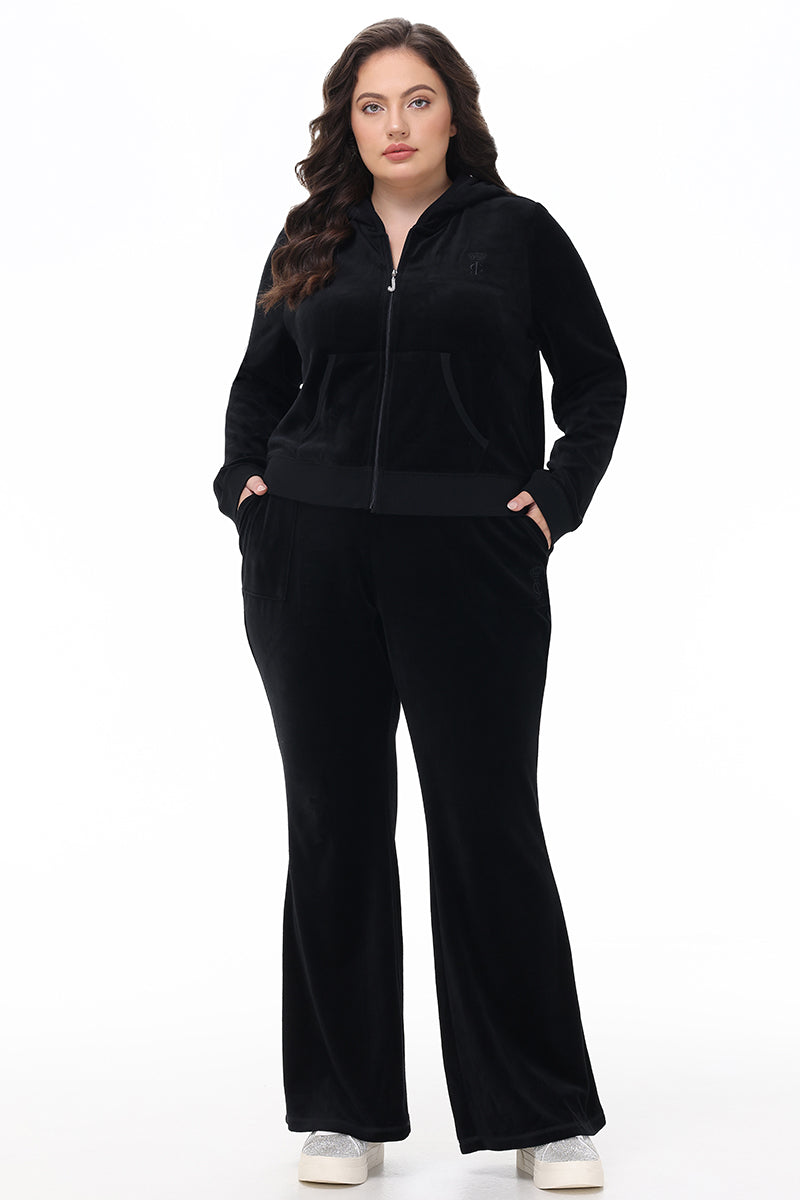 Plus-Size Heritage Cotton Velour Track Pants - Juicy Couture