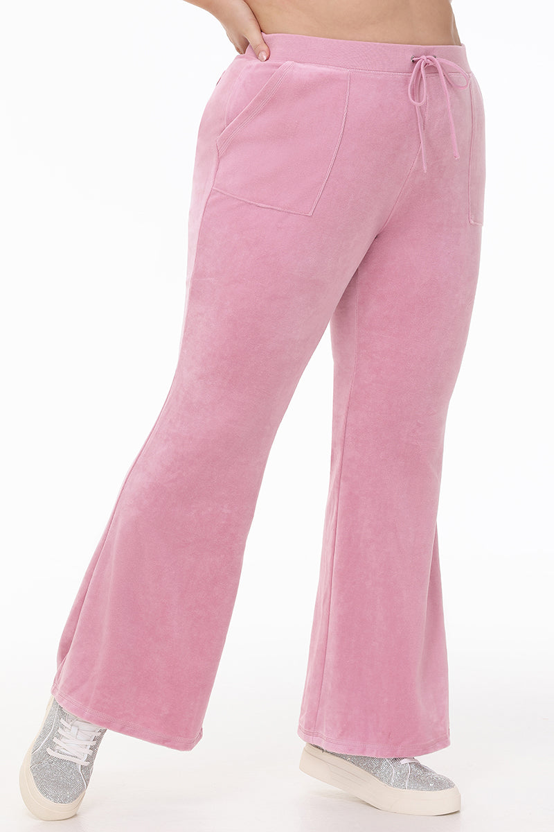 Plus-Size Heritage Cotton Velour Track Pants - Juicy Couture