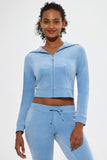 Crown Heritage Cotton Velour Hoodie - Juicy Couture