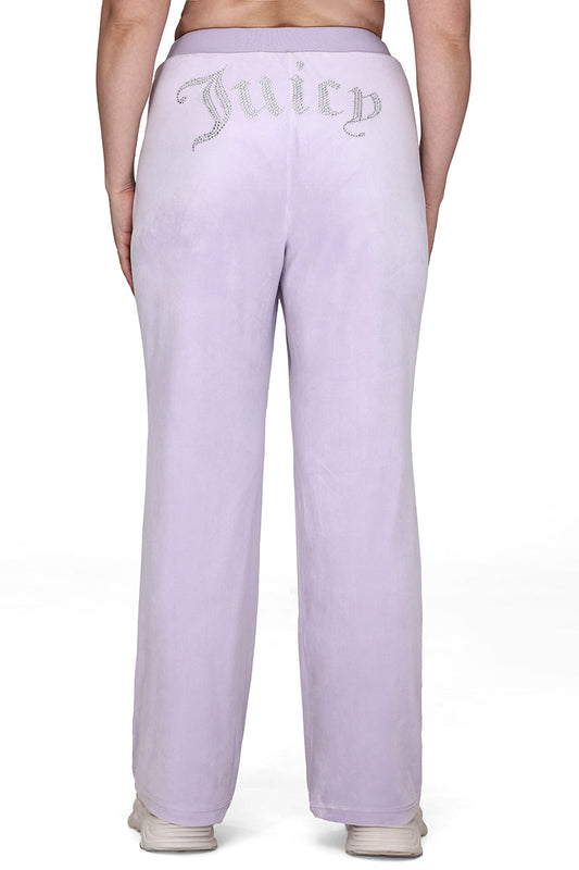 Plus-Size OG Big Bling Velour Track Pants - Juicy Couture