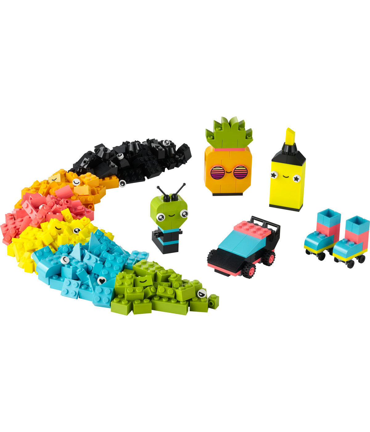 LEGO Classic Creative Neon Fun 11027 Building Toy Set (333 Pieces)