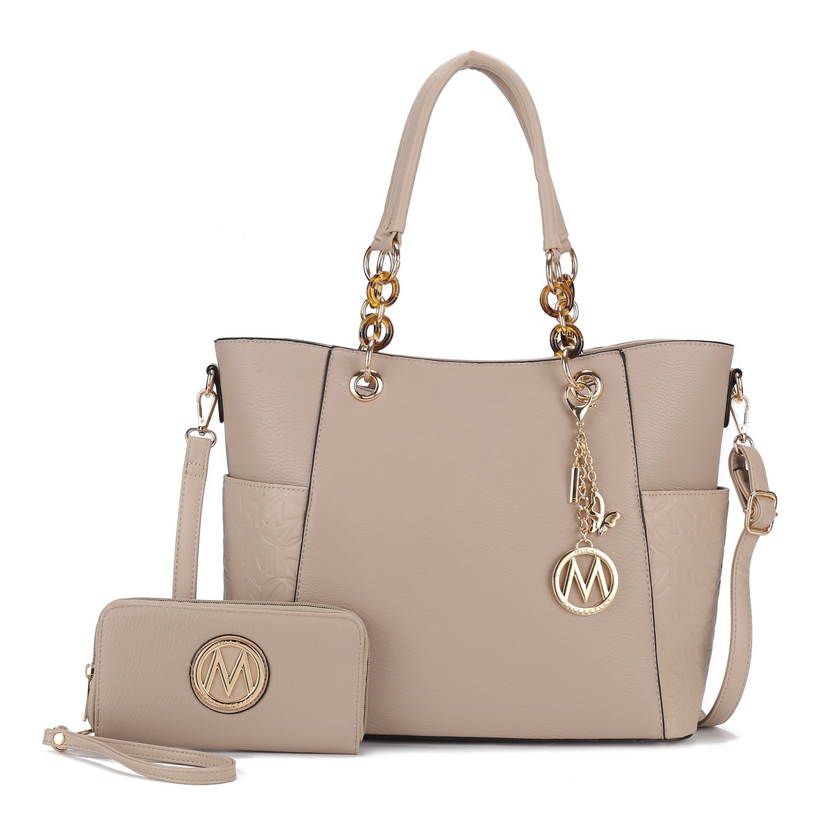 Merlina Embossed Tote Bag and Set