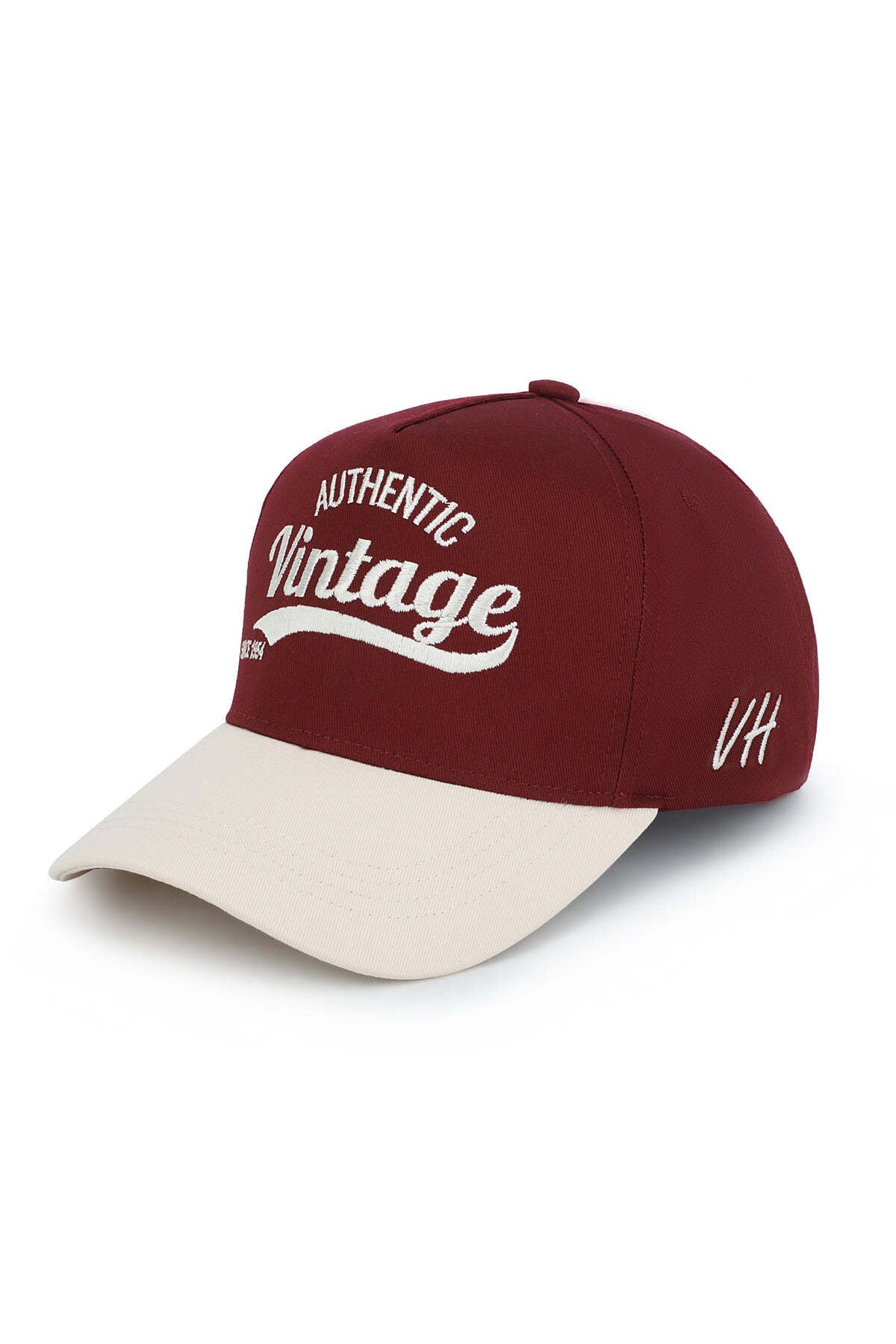 Vintage Havana Vintage Havana Trucker Hat for Women & Men – Maroon & Tan Adjustable Cap – Embroidered - Authentic Vintage