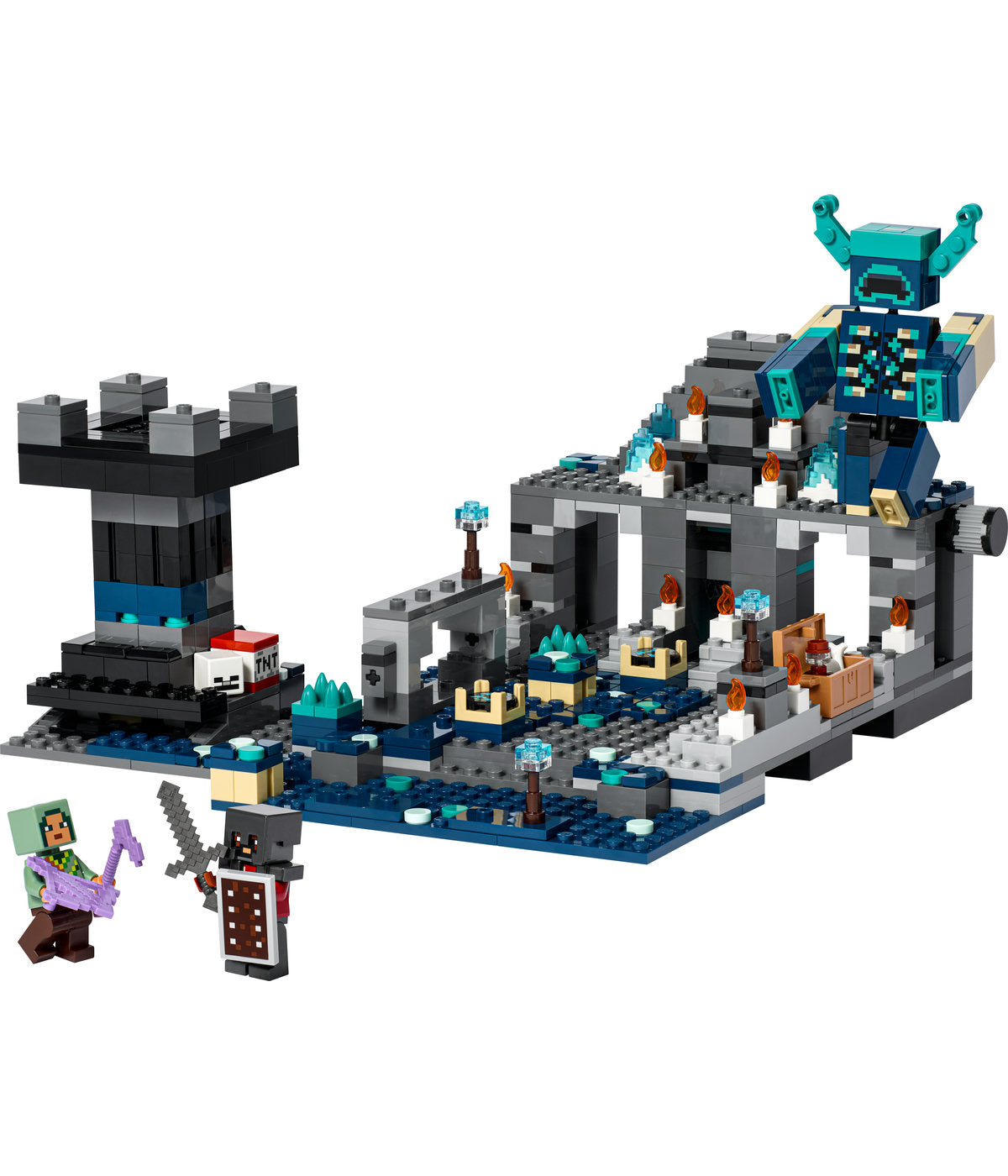 LEGO Minecraft The Deep Dark Battle 21246 Building Toy Set (584 Pieces)