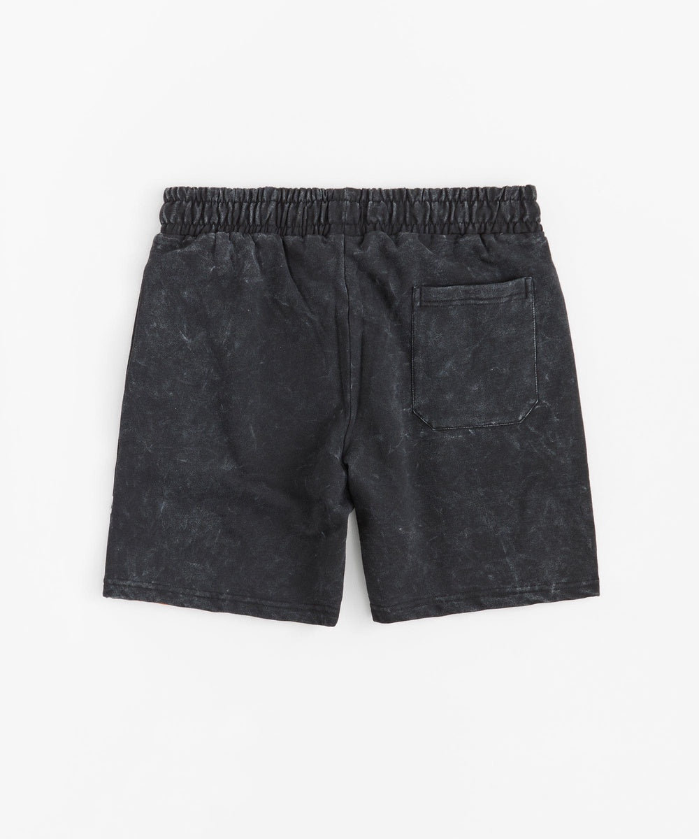 Bridges Burn Fleece Short - Washed Black