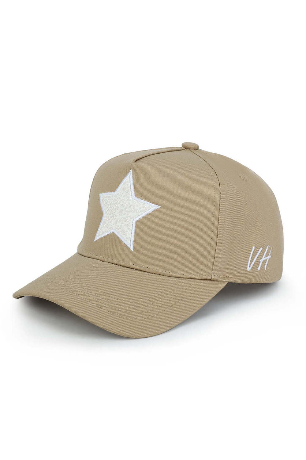 Vintage Havana Vintage Havana Trucker Hat for Women  – Khaki Adjustable Cap – Pearl Star