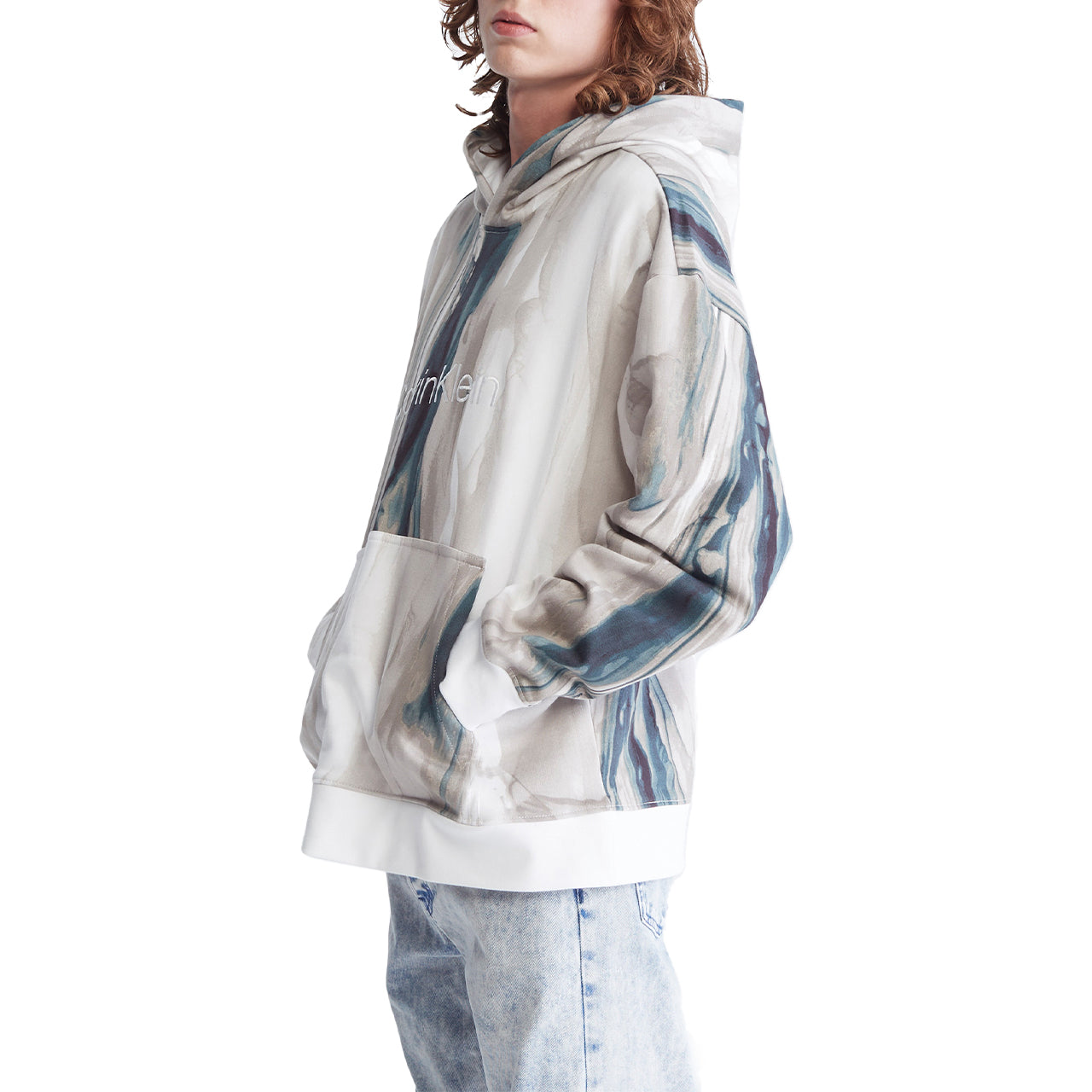 Long Sleeves Marble Hoody