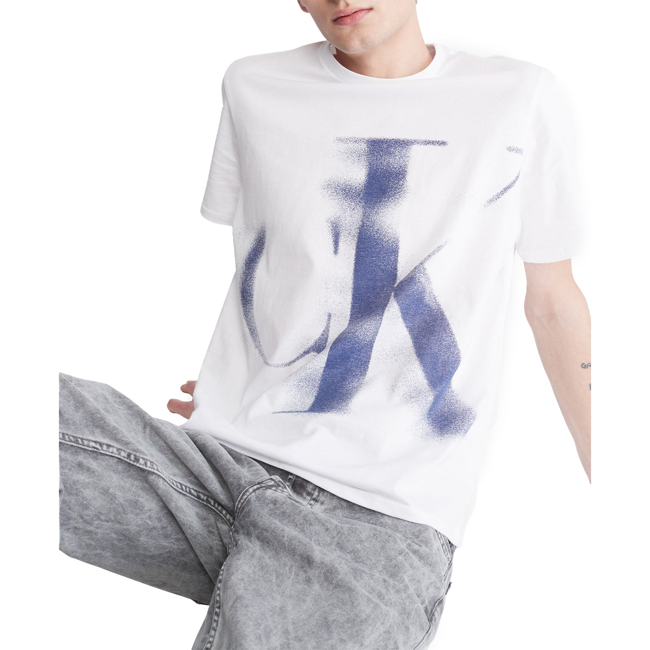 Short Sleeves Blur Logo Tee