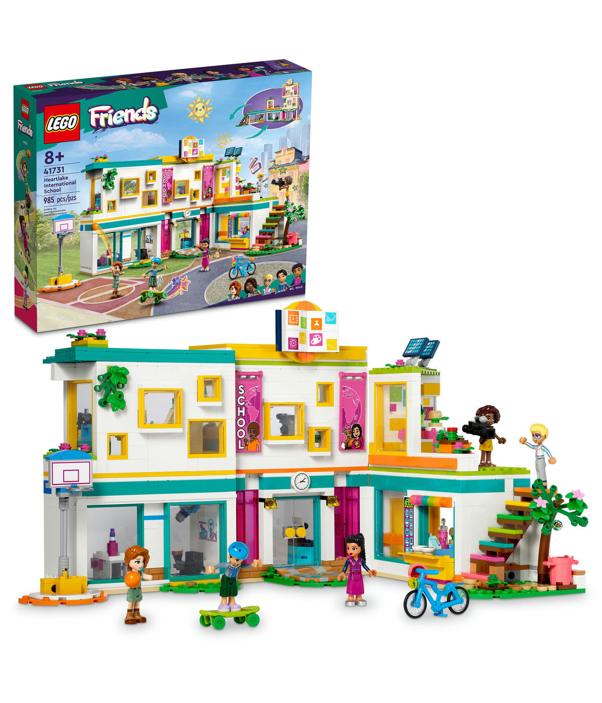 LEGO Friends Heartlake International School 41731 Building Toy Set (985 Pieces)