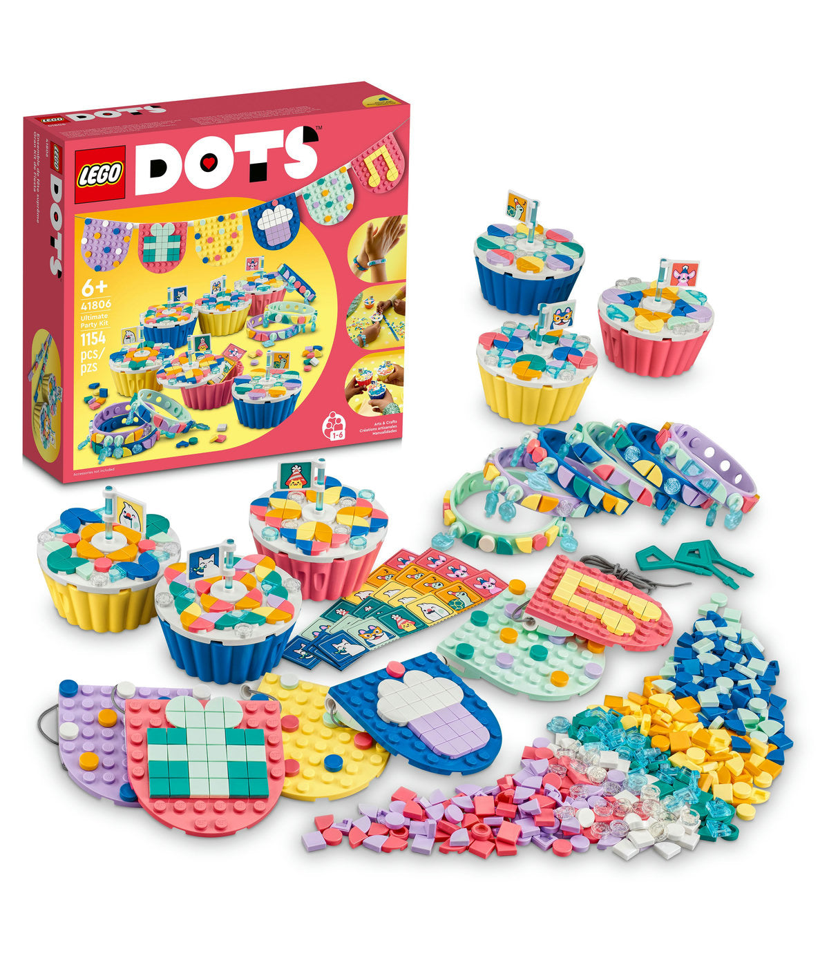 LEGO DOTS Ultimate Party Kit 41806 DIY Craft Decoration Kit (1,154 Pieces)