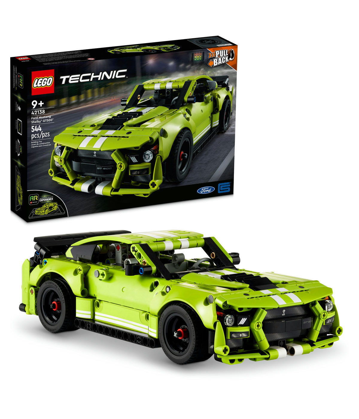 LEGO Technic Ford Mustang Shelby GT500 42138 Model Building Kit (544 Pieces)