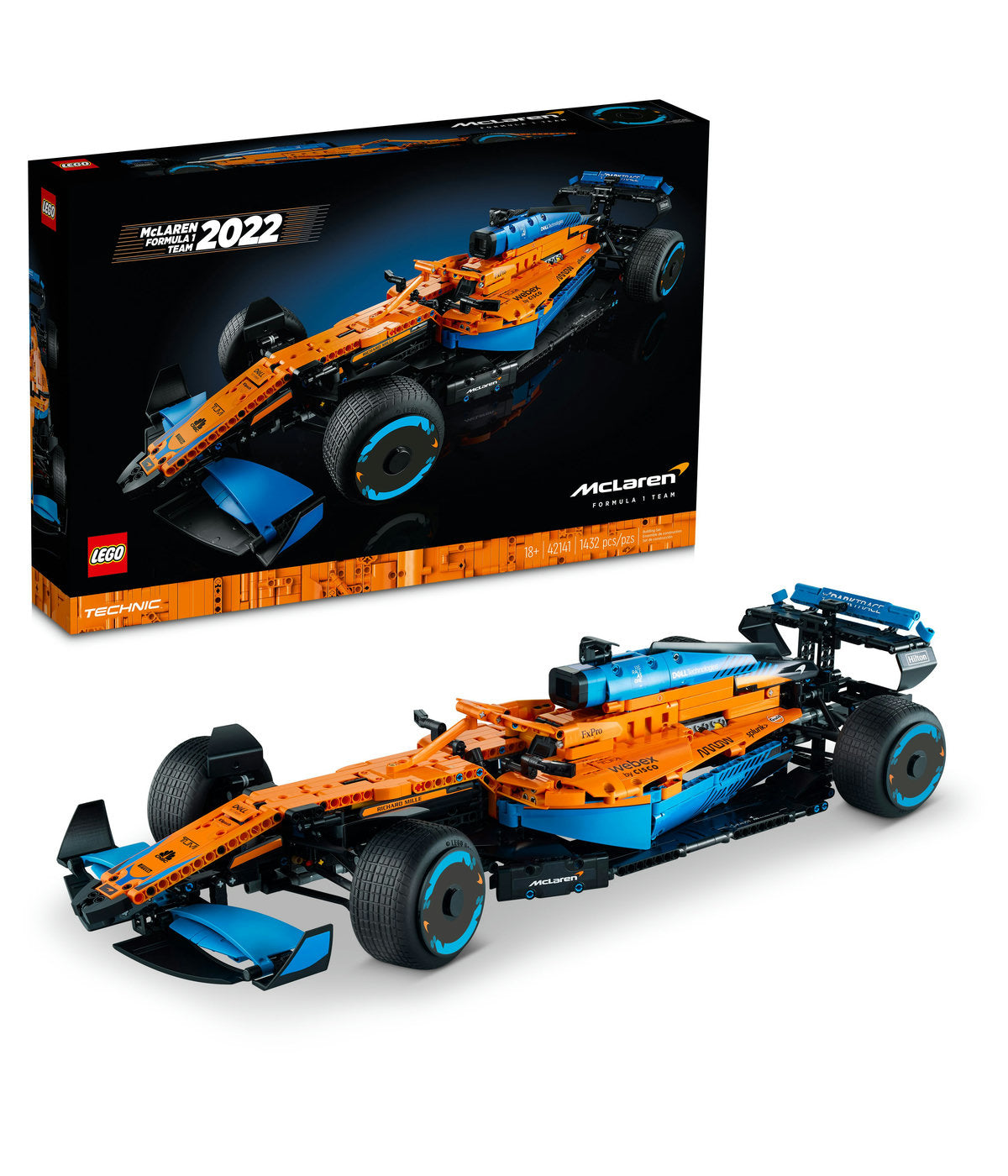 LEGO Technic McLaren Formula 1 Race Car 42141 Model Building Kit (1,434 Pieces)
