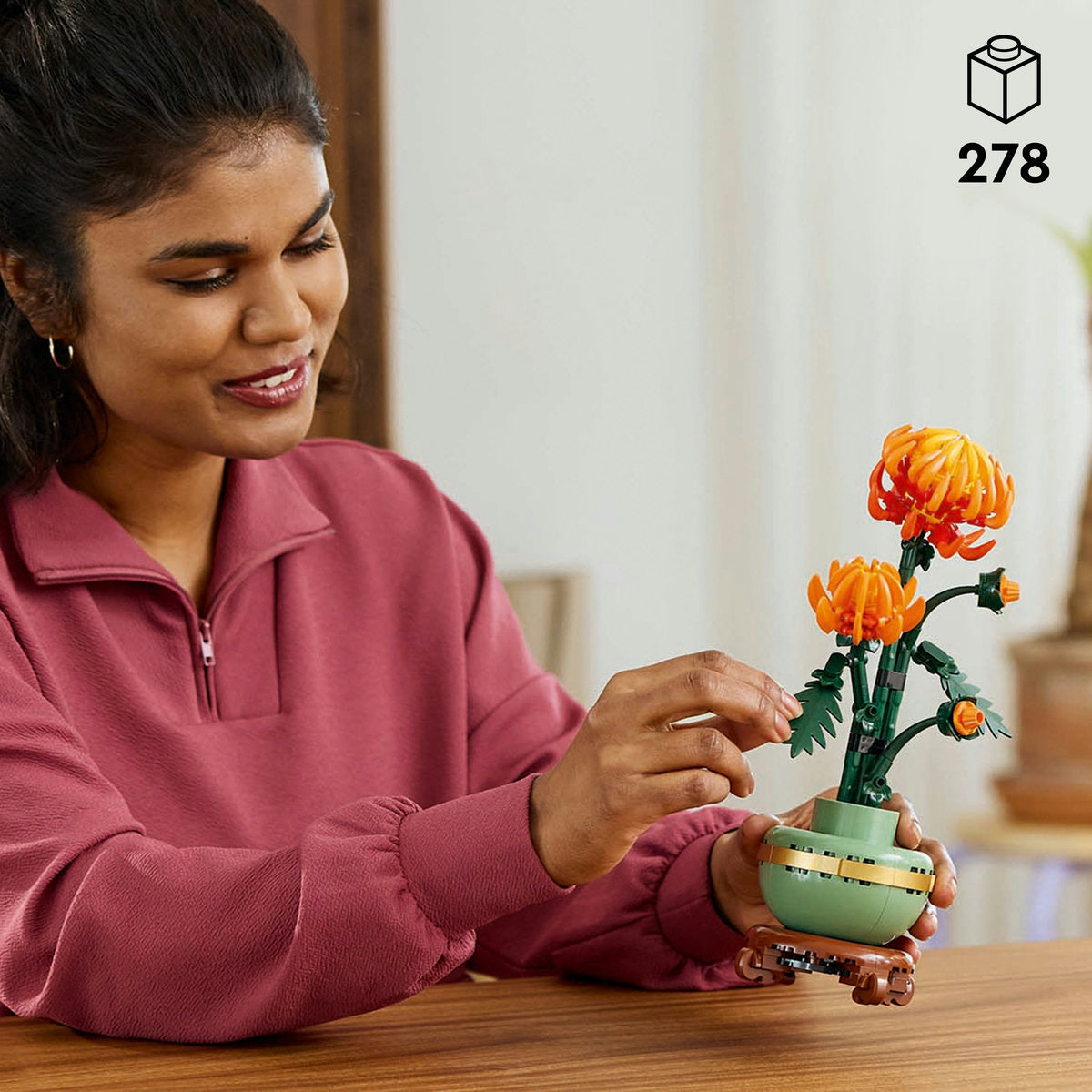 LEGO® Icons Chrysanthemum Flower Decor Building Set 10368