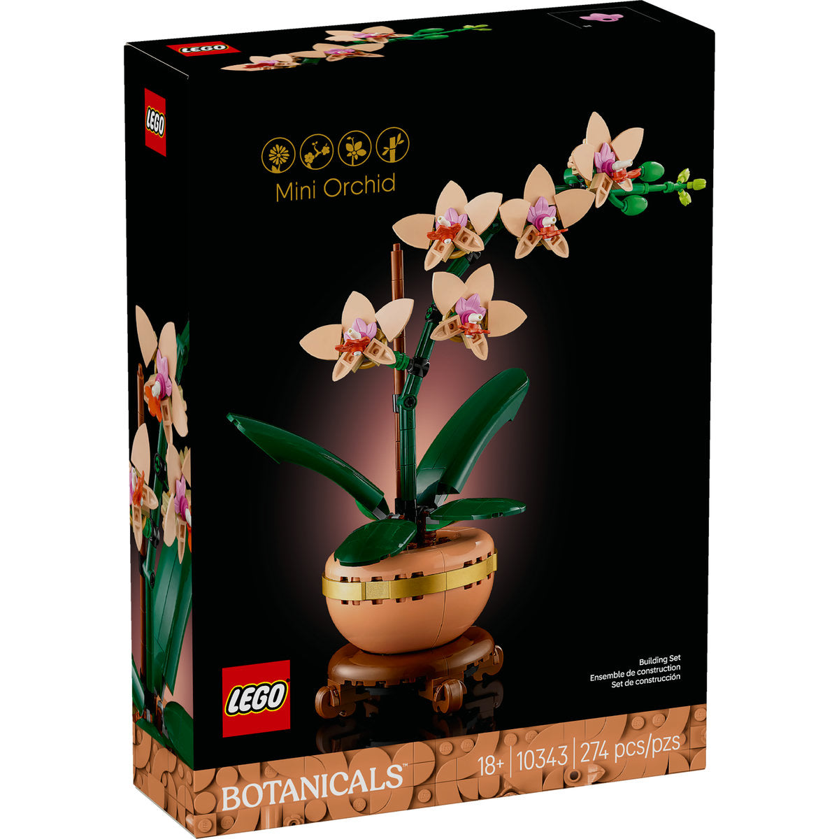 LEGO® Botanicals Mini Orchid Plant Gift 10343