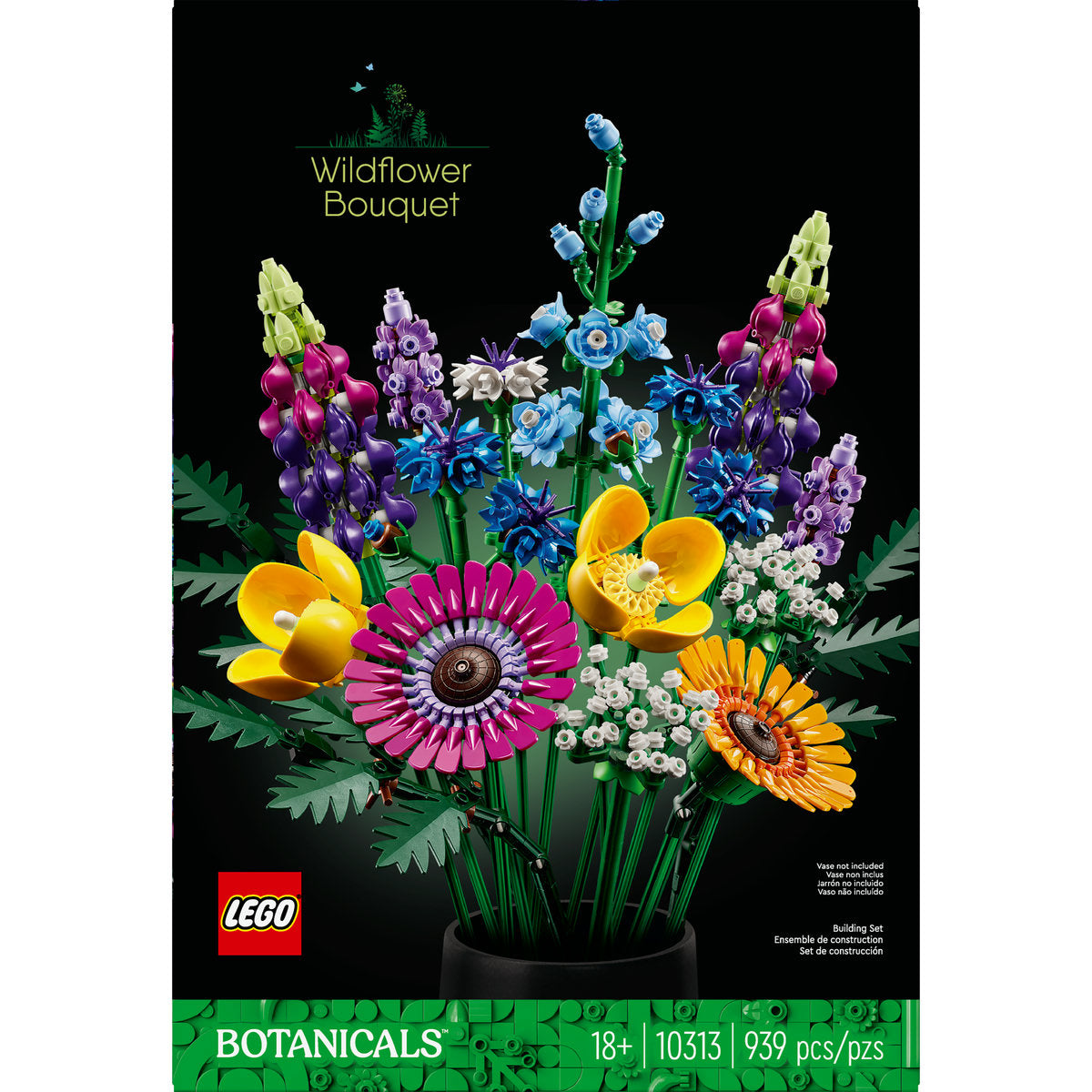 LEGO® Icons Wildflower Bouquet 10313 Building Set 939 Pieces