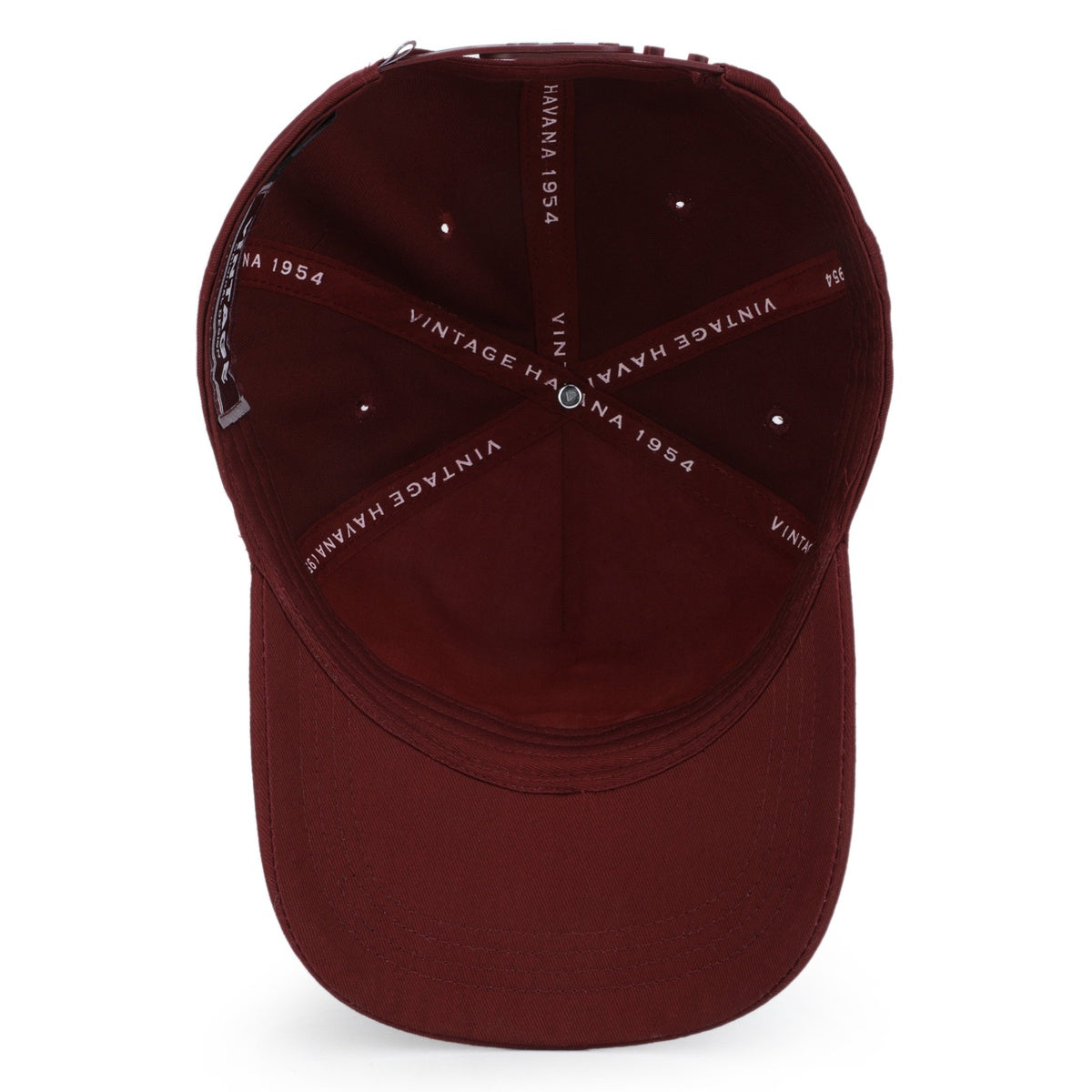 Vintage Havana Trucker Hat for Women – Maroon Adjustable Cap – Pearl Star