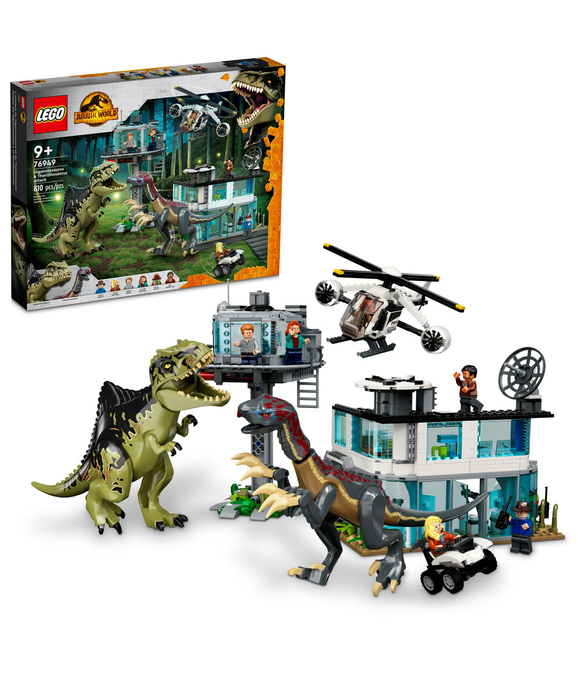 LEGO Jurassic World Giganotosaurus & Therizinosaurus Attack 76949 (658 Pieces)