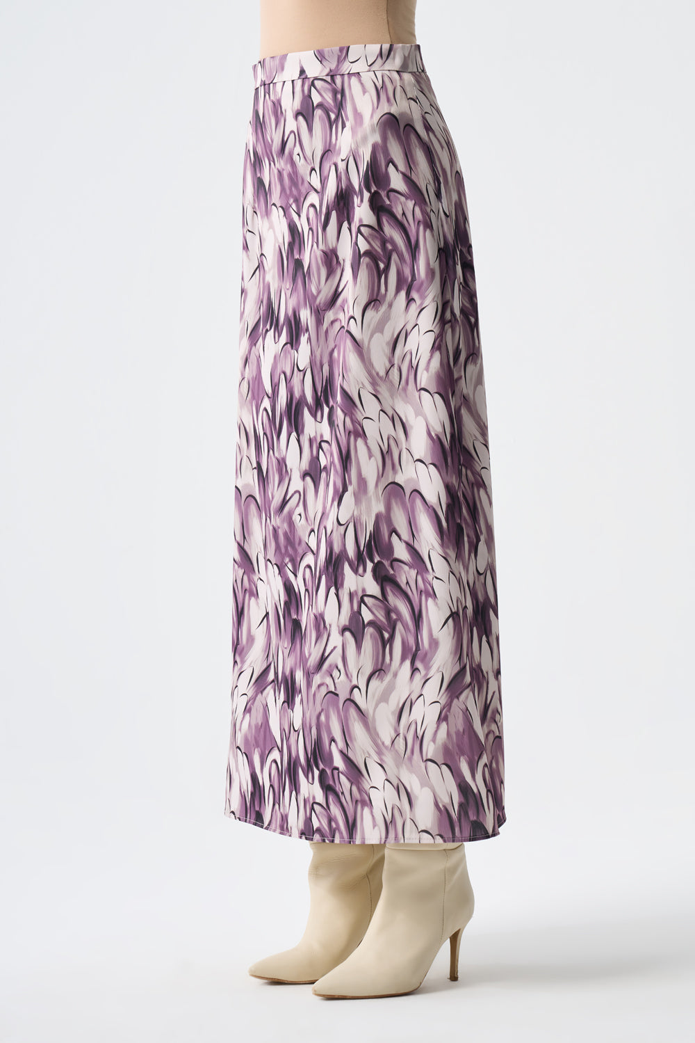 Mizalle - Ellipse Pattern Satin Skirt Apparel